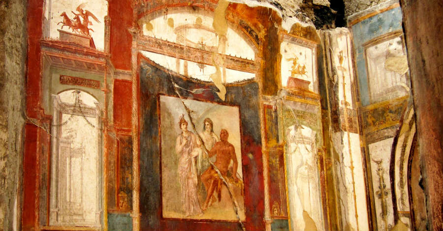 ercolano scavi affreschi