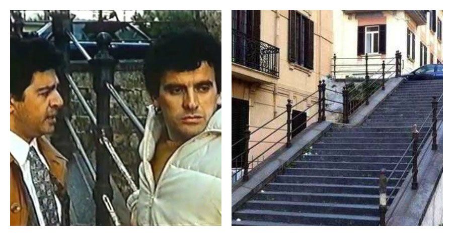 Massimo Troisi e Lello Arena in una scena di "Scusate il ritardo"