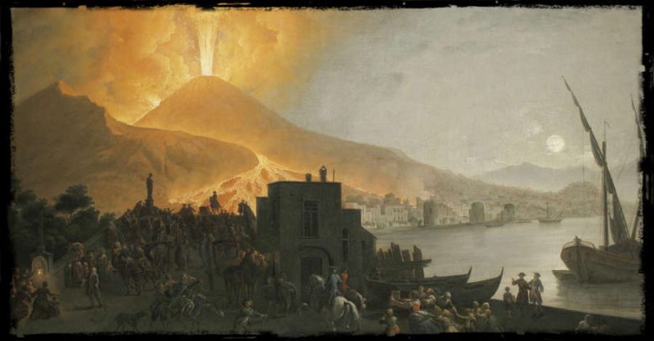 Eruzione Vesuvio su Ponte della Maddalena